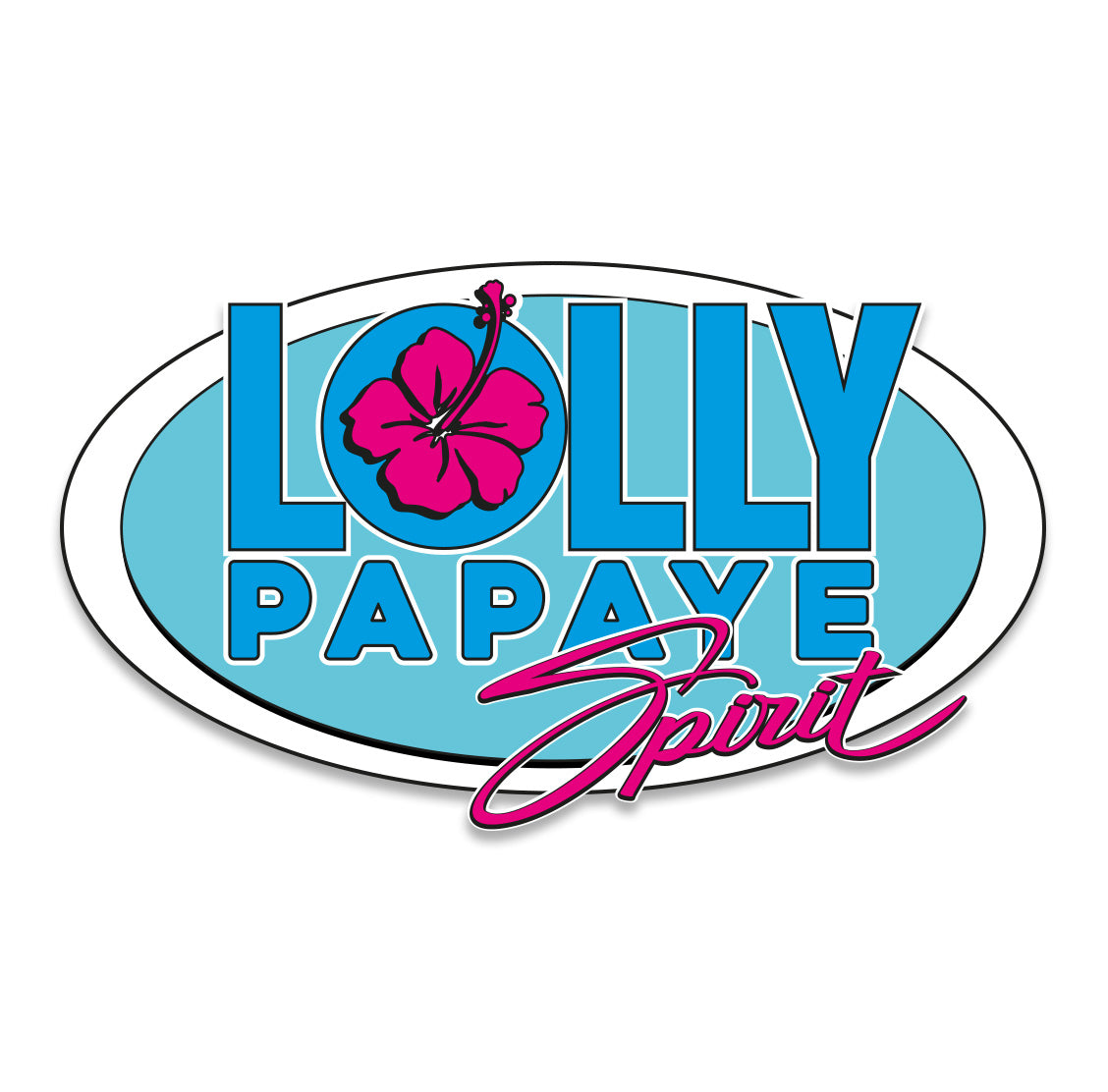 Hoddies Lolly Papaye Logo coeur cyan