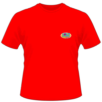 Lolly Papaye t-shirt Rouge logo orange coeur