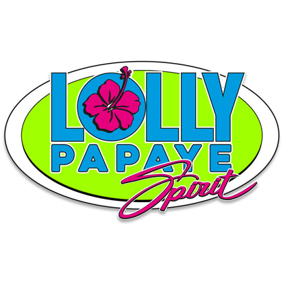 Lolly Papaye t-shirt col rond large logo vert anis poitrine